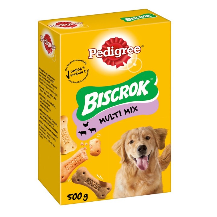 Pedigree Biscrok in 3 köstlichen Geschmacksrichtungen - 500 g