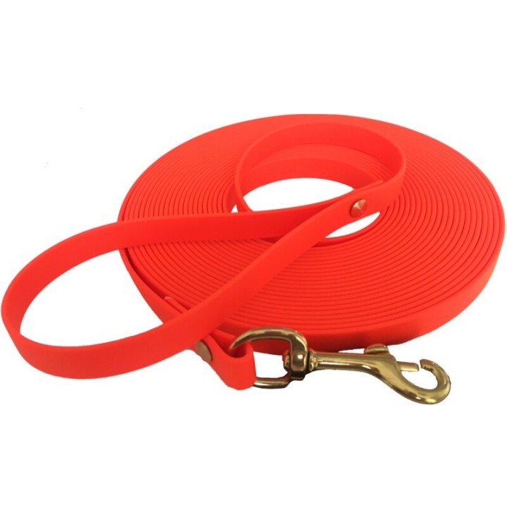 bio-leine 15-25 kg Biothane Schleppleine orange 12 m