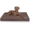 Knuffelwuff Orthopädische Hundematte Nantucket aus Velours mit Handwebcharakter braun XXL