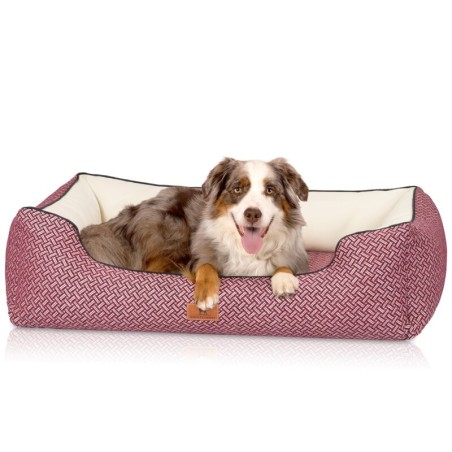 Knuffelwuff orthopädisches Design Hundebett Sanford rot M-L