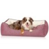 Knuffelwuff orthopädisches Design Hundebett Sanford rot M-L
