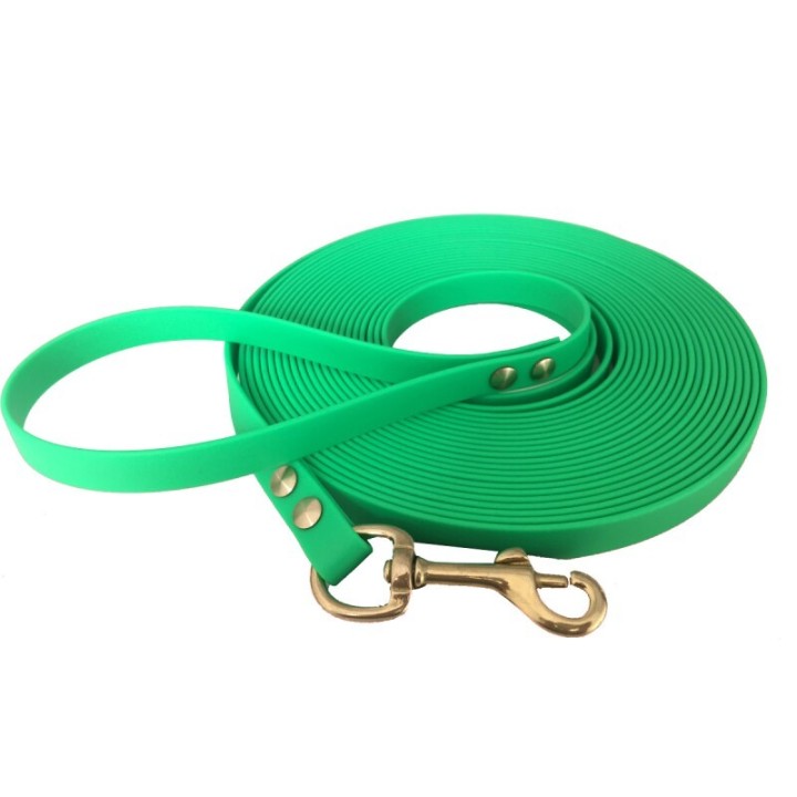 bio-leine 15-25 kg Biothane Schleppleine neon grün 7,5 m