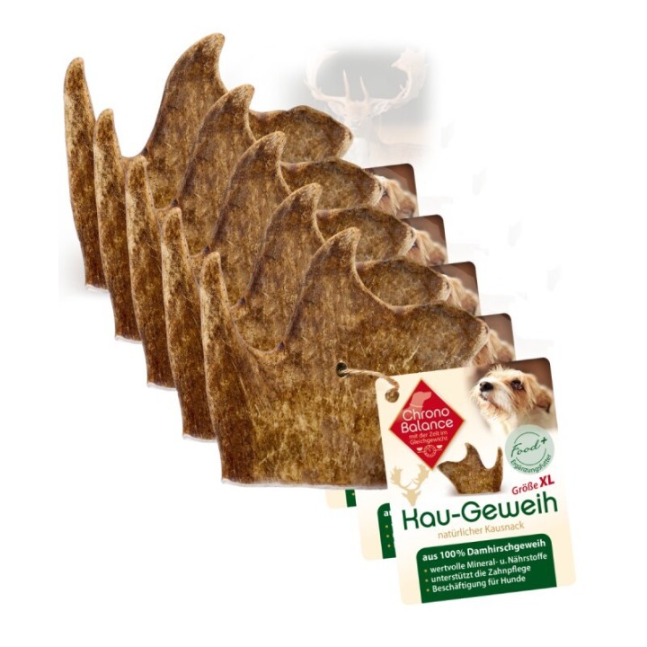 ChronoBalance natürliches Damhirsch Kaugeweih 5xXL, 5x