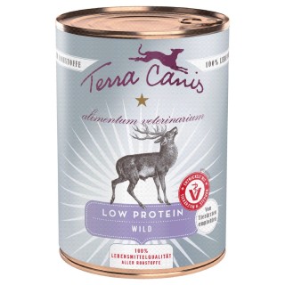 Sparpaket Terra Canis Alimentum Veterinarium Low Protein 12 x 400 g - Wild