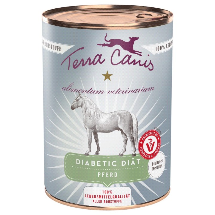 Terra Canis Alimentum Veterinarium Diabetic Diät 6 x 400 g - Pferd