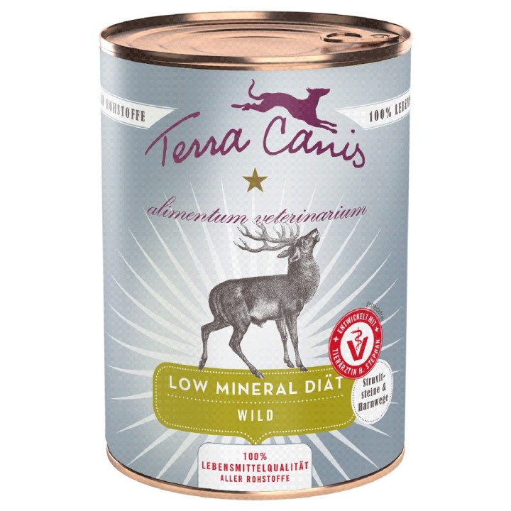 Terra Canis Alimentum Veterinarium Low Mineral Diät 6 x 400 g - Wild