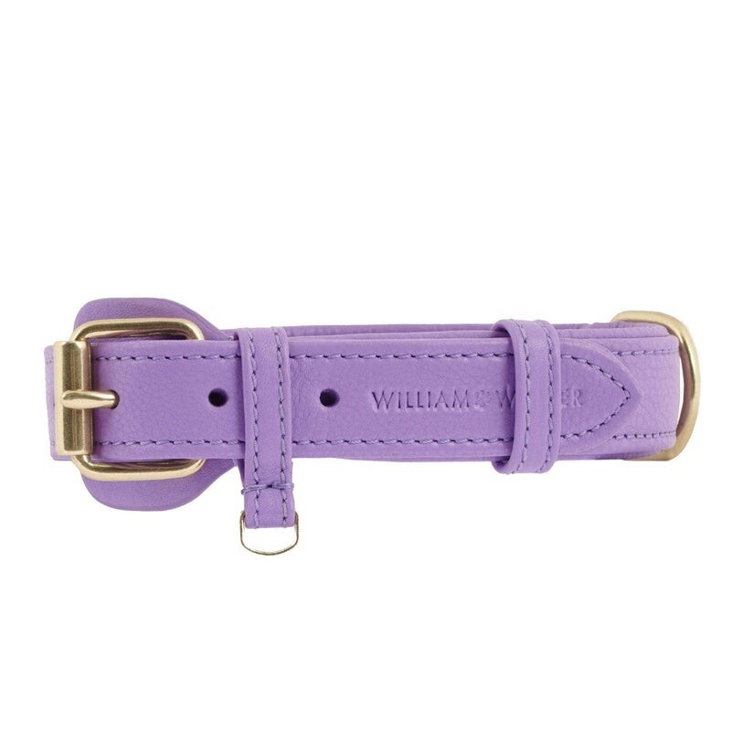 William Walker Hundehalsband Plain Lavender XS