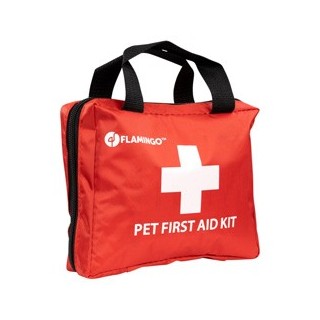 Hunde Erste-Hilfe-Set First Aid rot, Maße: ca. 20 x 15 x 6 cm