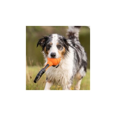 Hundespielzeug Griff-Ball schwarz, Länge: ca. 26 cm