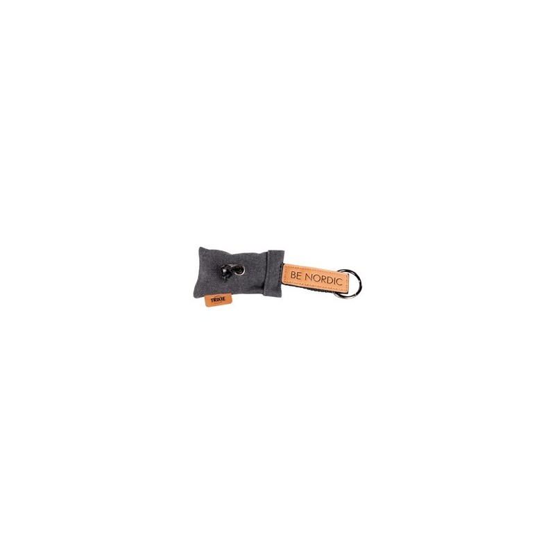 TRIXIE Kotbeutelspender Be Nordic grau-schwarz, Breite: ca. 5 cm, Länge: ca. 15 cm