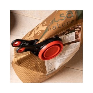 Futterschaufel Suri rot/schwarz, Maße: ca. 20 x 10 x 8,5 cm