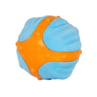 Hundespielzeug X-Bounce Ball blau-orange, Durchmesser:  ca. 6,5 cm