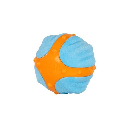 Hundespielzeug X-Bounce Ball blau-orange, Durchmesser:  ca. 6,5 cm