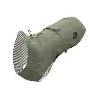 HUNTER Hunde-Regenmantel Milford grün, Gr. 25, Rückenlänge: ca. 25 cm, Bauchumfang: ca. 26 - 36 cm, Halsumfang: ca. 18 - 38 c