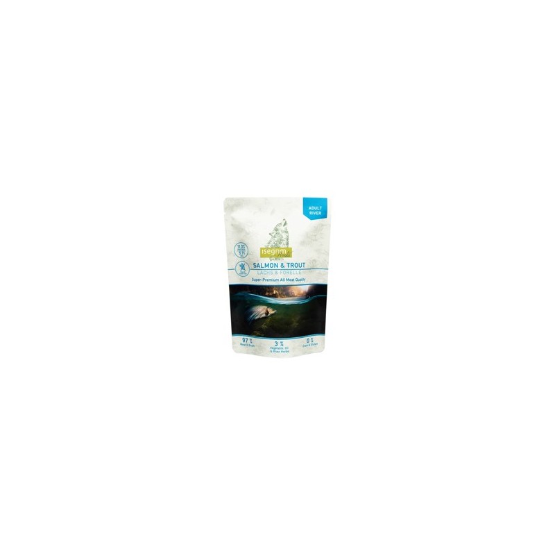 isegrim® Roots RIVER Lachs & Forelle, Anzahl: 7 x 410 g, 410 g, Hundefutter