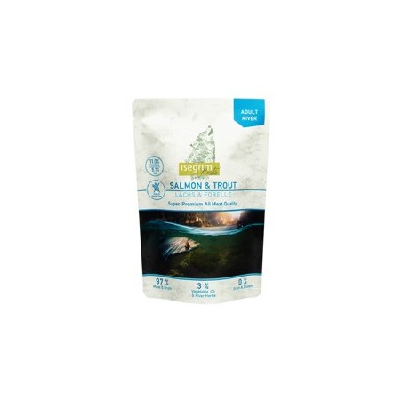 isegrim® Roots RIVER Lachs & Forelle, Anzahl: 7 x 410 g, 410 g, Hundefutter