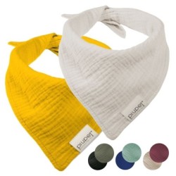 PIUPET Hundehalstuch-Set orange/ grau L