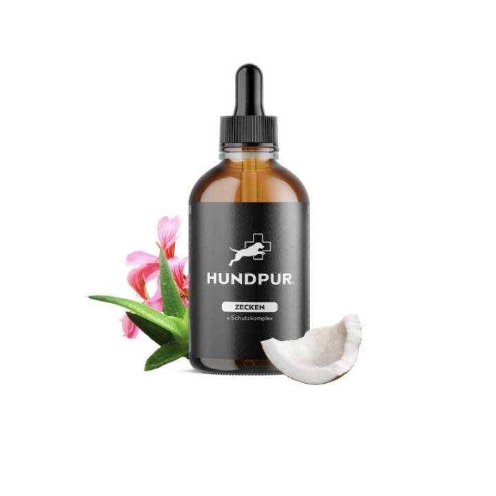 HUNDPUR ® Zecken Tinktur mit Schutzkomplex