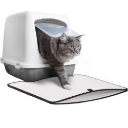 Canadian Cat Company Toilettenvorleger Zaubermatte S weiß