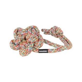 treusinn. Hundespielzeug Bloomy Rainbow bunt, Gr. M, Länge: ca. 31 cm, Durchmesser:  ca. 9 cm