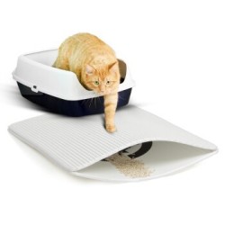 Canadian Cat Company Toilettenvorleger Zaubermatte weiß