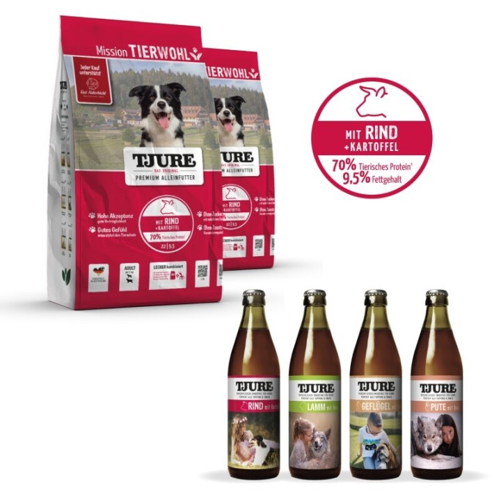 Tjure Rind & Kartoffel 15kg + All In One Fleischsmoothie