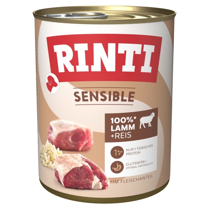 RINTI Sensible 6 x 800 g - Lamm & Reis