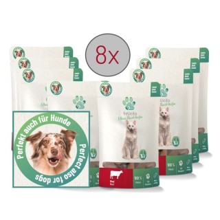 Fellicita Rind Fleischstreifen 8x 50g Fellonis Hundesnacks