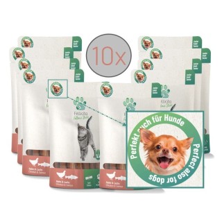 Fellicita Huhn & Lachs Sticks 10x 50g Fellonis Hundesnacks