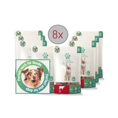 Fellicita Rind Fleischstreifen 8x 50g Fellonis Hundesnacks