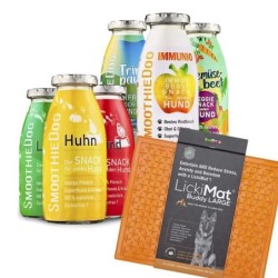 SmoothieDog Mix + Lickimat Orange 6x250 g