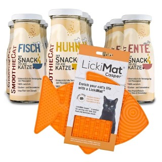 SmoothieCat Mix + Lickimat Orange