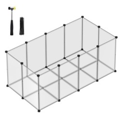 SONGMICS L-XXL Freigehege mit Bodenplatten