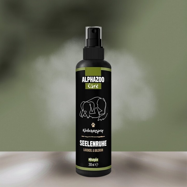ALPHAZOO Seelenruhe Beruhigungsspray für Hunde I Beruhigungsmittel mit Baldrian 200 ml