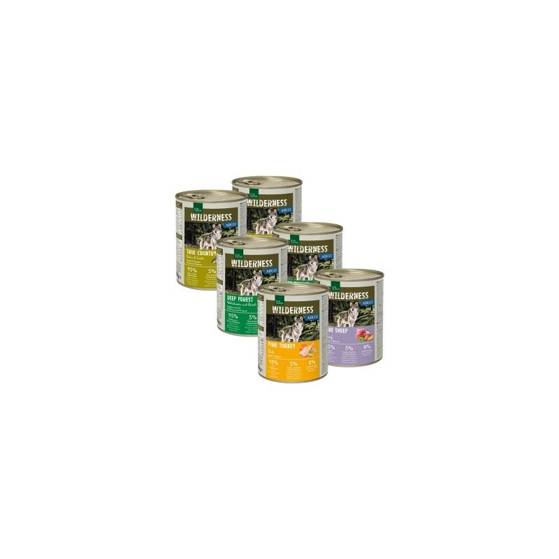 REAL NATURE Wilderness Adult 6x800 g Mixpaket 1