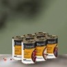 ALPHAZOO Probierschmaus 6 x 400g, Nassfutter Probierpaket (Rind, Huhn, Pferd) für Hunde