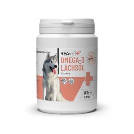 REAVET Omega-3 Lachsöl Kapseln 200Stk