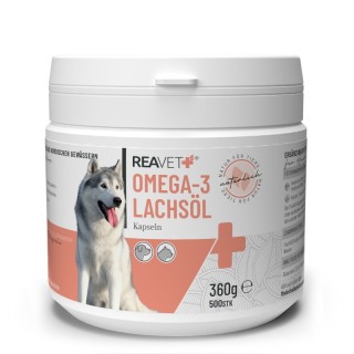 REAVET Omega-3 Lachsöl Kapseln 500Stk