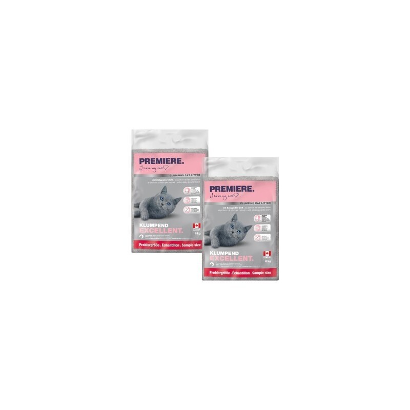 PREMIERE Excellent Babypuder Klumpstreu 2x6 kg