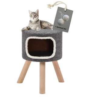 Rohrschneider Katzentonne Katzenhöhle Aspen einstufig mit Gratis-Spielballset