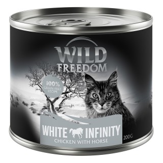 Wild Freedom Adult 6 x 200 g - getreidefreie Rezeptur - White Infinity: Huhn & Pferd
