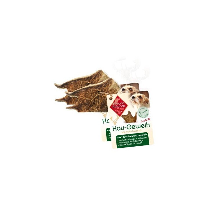 ChronoBalance natürliches Damhirsch Kaugeweih 2xXS, 2x