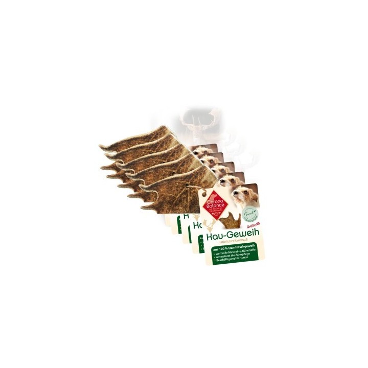 ChronoBalance natürliches Damhirsch Kaugeweih 5xXS, 5x