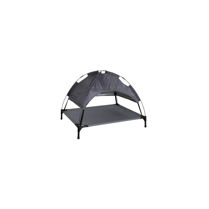 Kerbl Pet Hundeliege Vacation Top mit Sonnendach, Grau, 105x86x75 cm