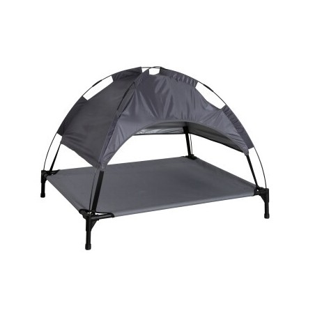 Kerbl Pet Hundeliege Vacation Top mit Sonnendach, Grau, 105x86x75 cm