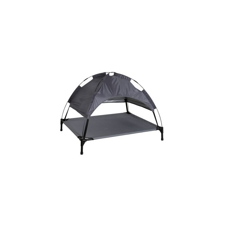 Kerbl Pet Hundeliege Vacation Top mit Sonnendach, Grau, 105x86x75 cm