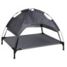 Kerbl Pet Hundeliege Vacation Top mit Sonnendach, Grau, 105x86x75 cm