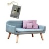Rohrschneider Hundesofa Chicago mit Gratis-Beigabe hellblau