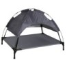 Kerbl Pet Hundeliege Vacation Top mit Sonnendach, Grau, 105x86x75 cm