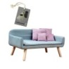 Rohrschneider Hundesofa Chicago mit Gratis-Beigabe hellblau